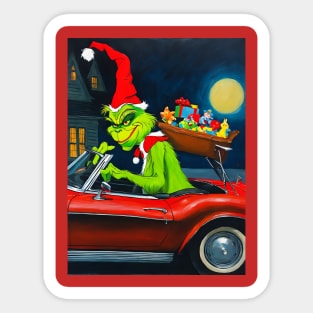 Grinchy Christmas Sticker